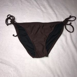 Brown string bikini bottom